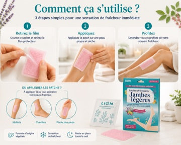 Mode d’emploi des patchs rafraîchissants LION